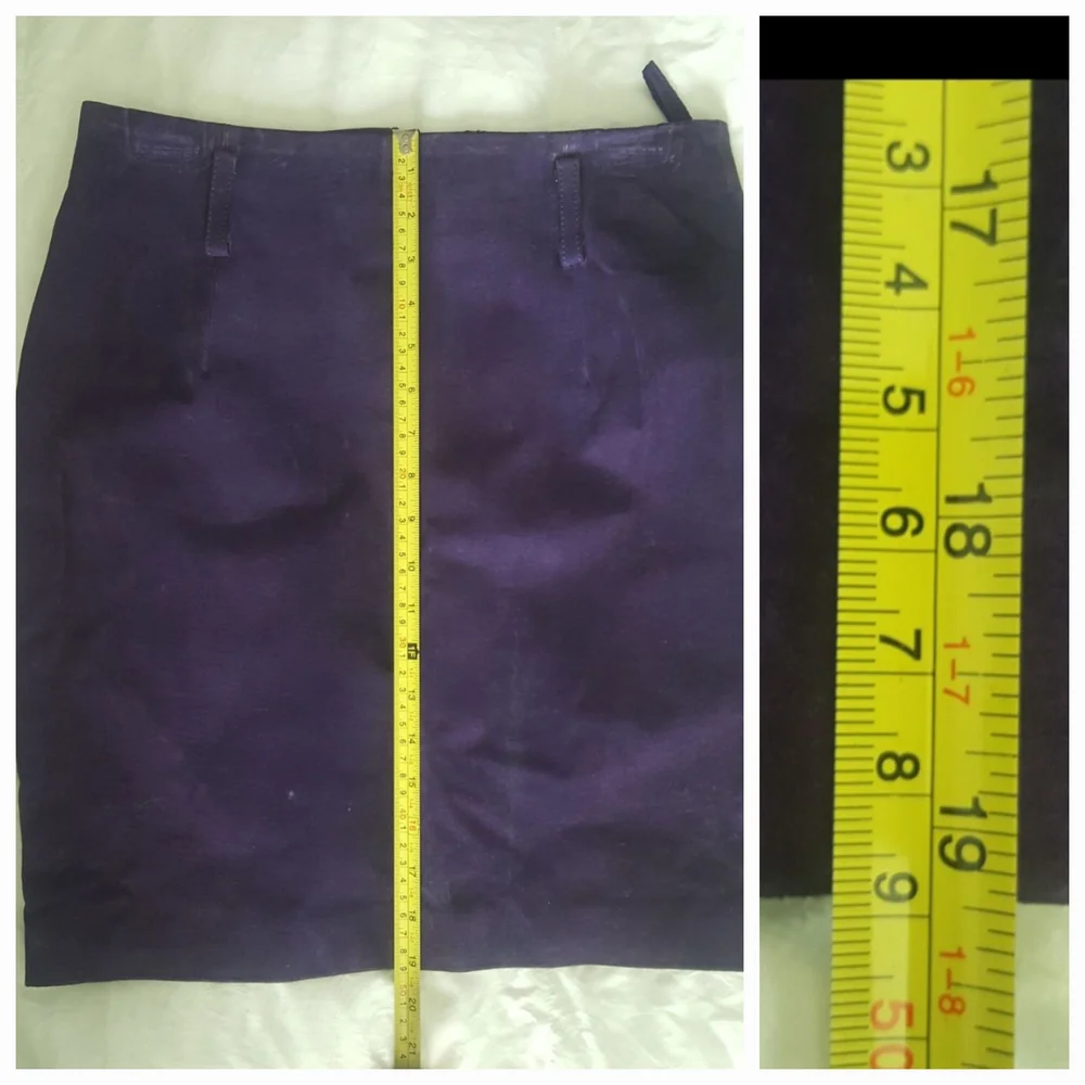 Vintage Express Purple Suede Skirt - Picture 12 of 12